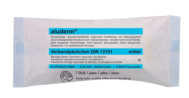 aluderm® Verbandpäckchen DIN 13151 mittel-S 10 03 372